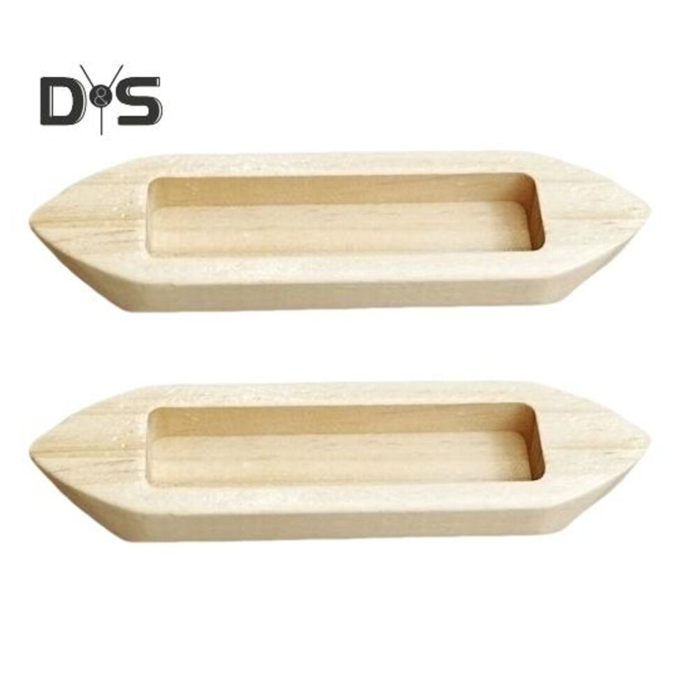 (as the picture, 2pcs) Unfinished Wooden Boat Model Miniature Boat Decoration Craft Adornment DIY Boat Model for Home Office Kids Boat Lovers