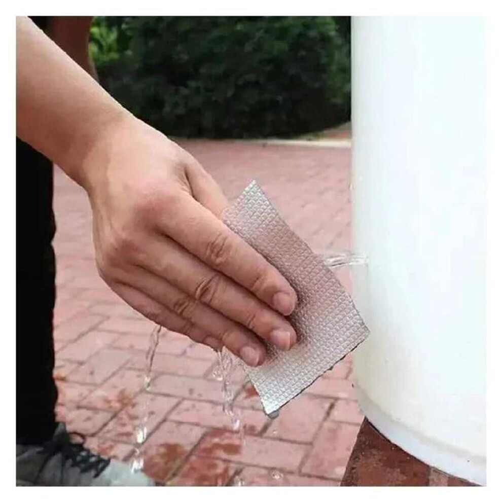 (5CM&5M) Aluminum Foil Butyl Waterproof Tape, Roof And Wall Leak Proof Stickers, High-temperature Resistant Pipeline Fixing Super Adhesive Tape