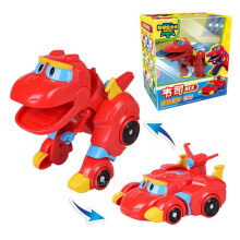 (Laatikon kanssa Rex)est Min Gogo Dino ABS DeformationRemote Control Aircraft Action Figuurit REX/PING/VIKI/TOMO