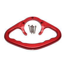 (red) Motorcycle Tank Armrest for Z800 Z1000 ZX6R Passenger Handgrips Handle Safety Armrest Aluminum Alloy CNC Machined Grab Bar for Comfort Safety