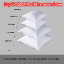 (55x55cm 500g)100% puuvillaa vakio valkoinen pomppiva selkä Travel Tyynyt tyynyt ydin sohva turvaistuin kodin
