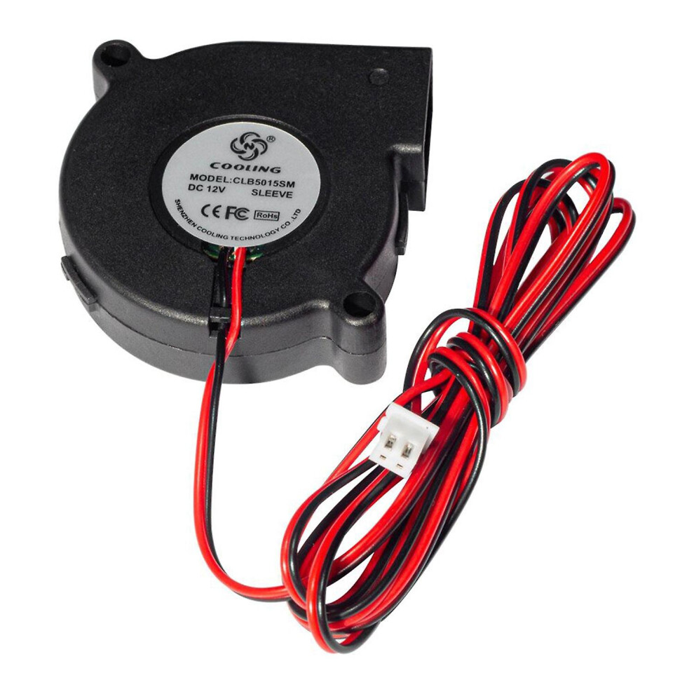 (As Show, One Size) 5015 Brushless Cooling Blower Fan Dc 12V 0.19A Turbo Small Fan Ultra-Quiet Oil Bearing 6500Rpm Size 6909775548073