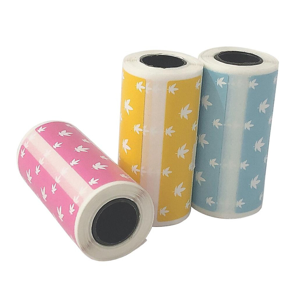 (As Show, One Size) Cute Cartoon Direct Thermal Labels Roll 57*30Mm(2.17*1.18In) Strong Adhesive Sticker Clear Printing 6909775536711