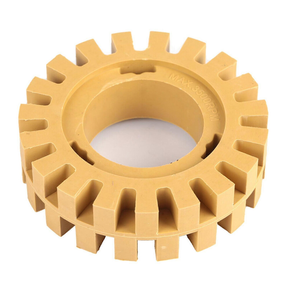 (As Show, One Size) 100Mm 4In Grinding And Polishing Zigzag Teeth Shape Rubber Wheel Eraser(No Shank) 6909775987780