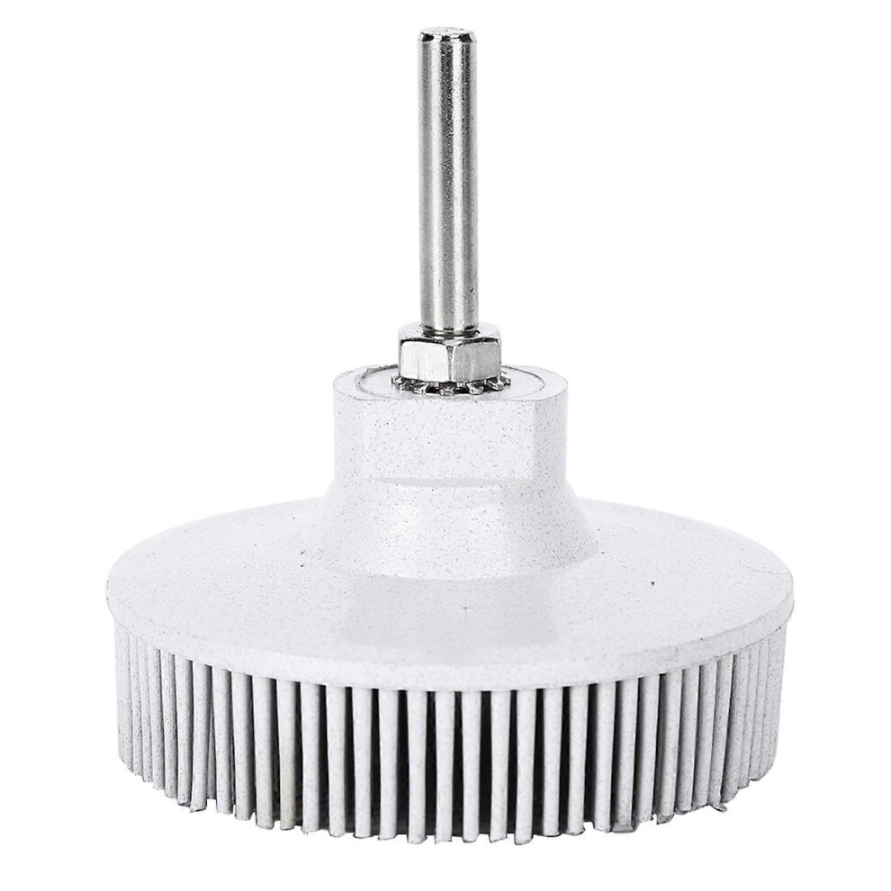 (As Show, One Size) 3 Inch Bristle Disc Emery Rubber Abrasive Brush Deburring Polishing Grinding Wheelwhite 6909775988879
