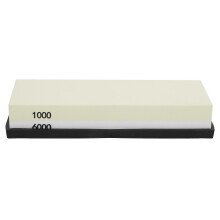 (As show, One size) 1000 6000 Grit Knife Sharpening Stone DoubleSided Home Kitchen Knife Sharpener Whetstone