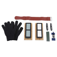(As show, One size) Knife Sharpening Stone Set Professional Whetstone Sharpener Kit 400/1000 Grit 3000/8000 Grit