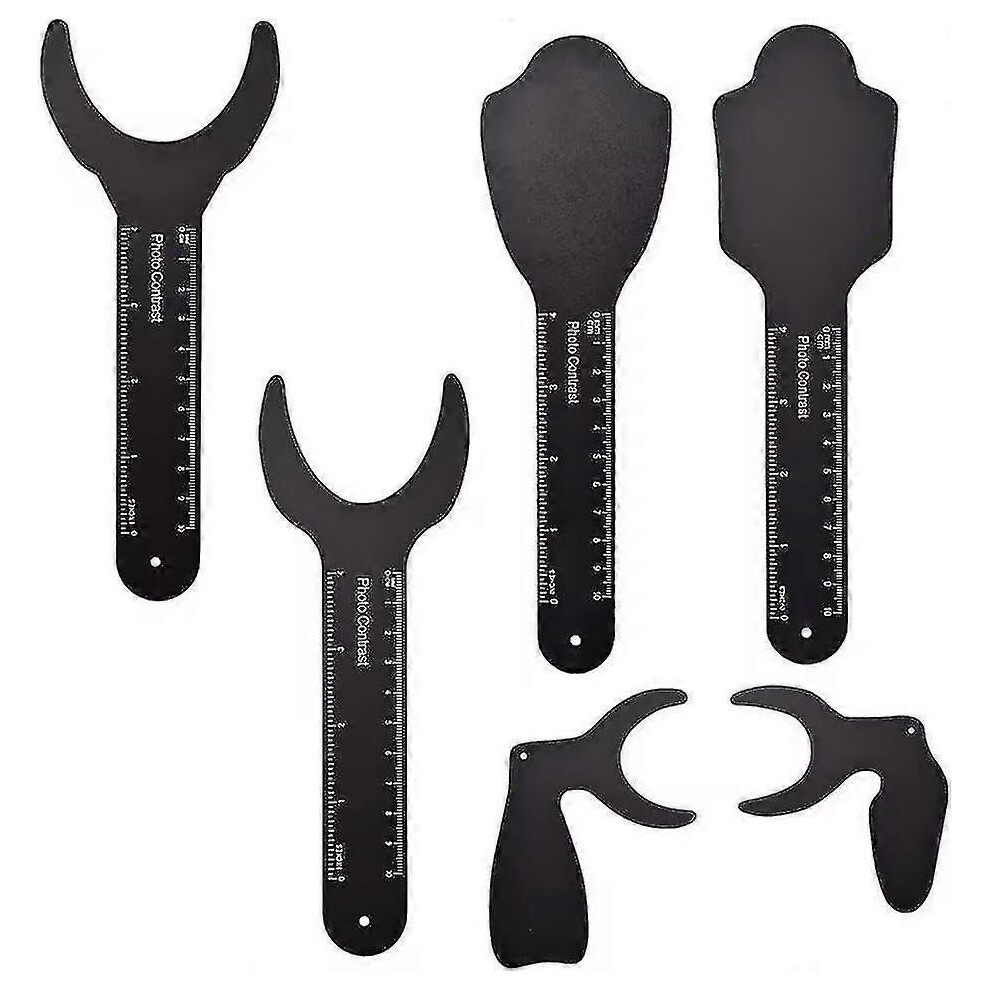 (As Show, One Size) Dental Photography Contraster, Background Board Dental Photo Contrast Kit, For Palatal Photo Contrast(6Pcs, ) - Xc Black 6909775960998