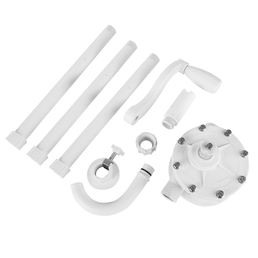 (As Show, One Size) Rotary Barrel Chemical Pump Corrosion Resistant Plastic Hand Crank Chemical Pump For Chemical Industry 6909775988121
