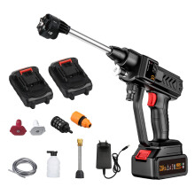 (EU, One size) Cordless Power Washer 60Bar 300W High Power Washer Machine with Rechargeable Battery 5in1 Nozzles fo