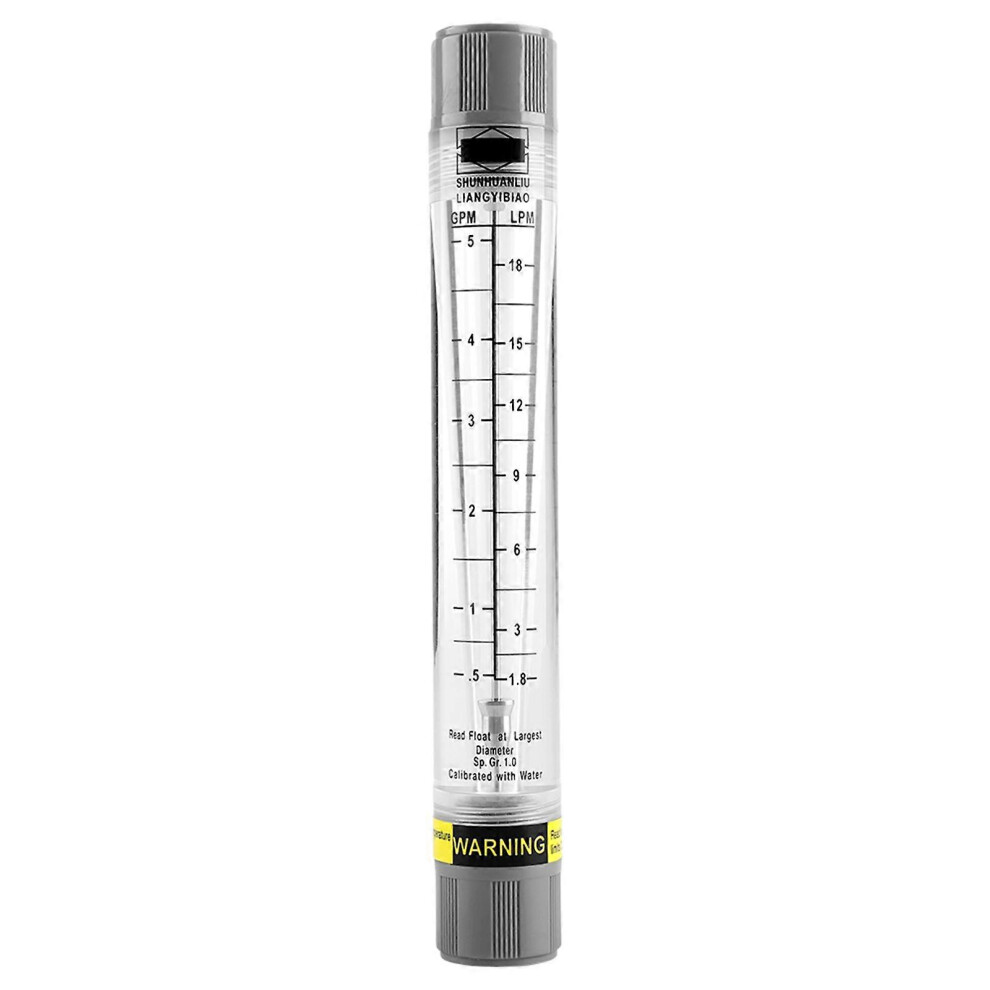 (As Show, One Size) Tube Type Flow Meter For Liquid Pipeline Flowmeter 0.55 Gpm / 1.818 Lpm 6909775988534