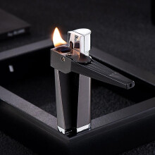 (As show, One size) new oblique flame open flame lighter inflatable pipe lighter manufacturers wholesale cross-border s