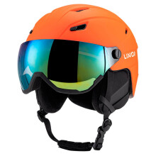 (As show, One size) Integrated Ski Helmet Men and Women Snowboard Helmet with Removable Visor Goggles