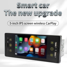 (As show, One size) Portable 5in Multi-language Car MP5 Player Auto Multifunctional Car Audio and Video Player Auto Multi-media Player Car Radio Receiver