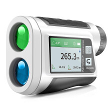 (As show, One size) Golf Rangefinder with LCD Touch Screen 6X Magnification 600M / 800M USB Rechargeable Range Finder Di