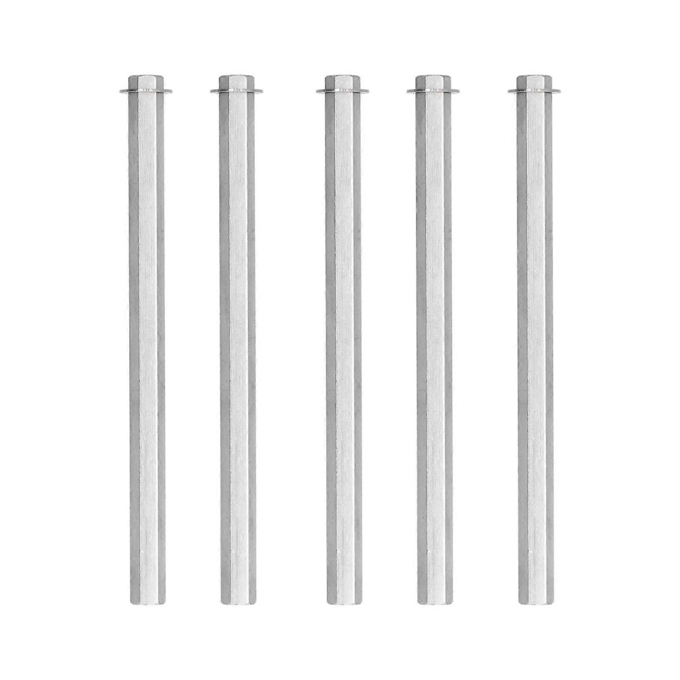 (As show, One size) 5Pcs Long Rod Nut Hex Coupling Female Threaded Straight Bar Stainless Steel for Gobilda Dia 8mm410640080720-image-OPC-PHCJZ79-NEW