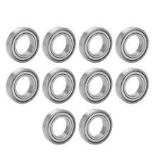 (As show, One size) 10Pcs Miniature Bearing Stainless Steel Roller Device Parts Replacement S6007ZZ 62x35x14mm