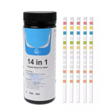 (As show, One size) 50 PCS Pool and Spa Test Strips,14-in-1 Swimming Pool Water Testing for for Chlorine Bromine Alkalin