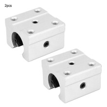 (As show, One size) 2PCS Open Type Linear Motion Bearing Slide Block Aluminum Alloy Bearing Block