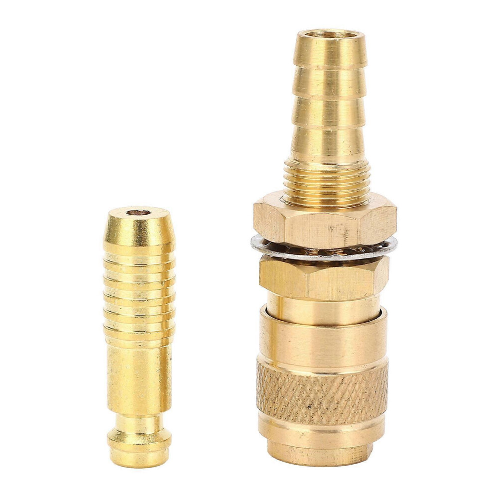 (As Show, One Size) Water Cooled Gas Adapter Brass Welding Torch Gas Water Quick Connector For Pta Db Mig Tig 10Mm/0.39In 6909775967041