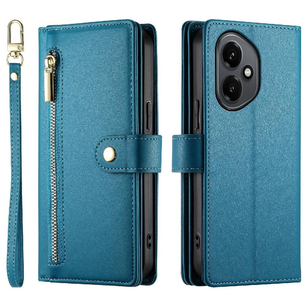 (Blue) Flip Case For Honor 400 Business Crossbody Strap Multifunctional Wallet Stand Blue 764563525133