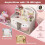 Costway Kids Vanity Table Chair Set Lighted Mirror Storage Drawer Cabinet 9