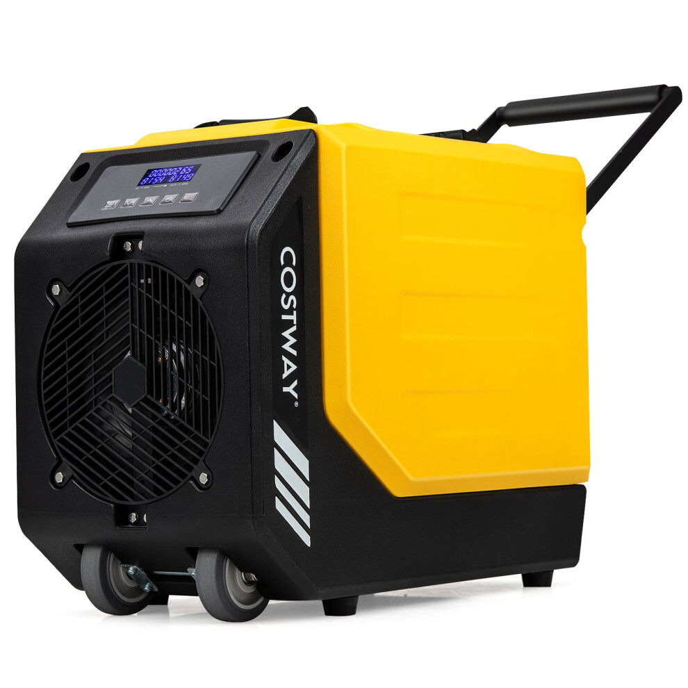 90L/Day Rotational Molded Industrial Dehumidifier w/ Pump-Yellow