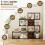 Costway 4-Tier Bookshelf Modern Ladder Style Room Divider-Coffee 10