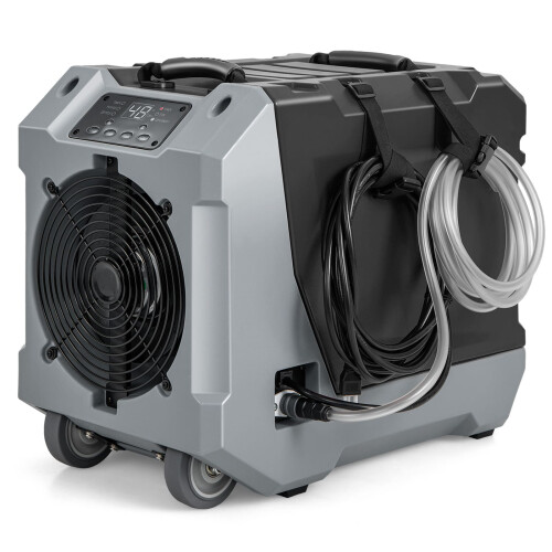 Costway 85 L/Day Commercial Dehumidifier Crawl Space Dehumidifier-Black
