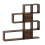 Costway 4-Tier Bookshelf Modern Ladder Style Room Divider-Coffee 2