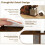 Costway 4-Tier Bookshelf Modern Ladder Style Room Divider-Coffee 3