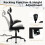 Costway Ergonomic Mesh Office Chair Height Adjustable Computer Desk Chair 9