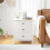Costway Compact Storage Chest Bedroom Nightstand w/ 3 Drawer-White 11