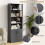 Costway 178cm Bookcase 6-tier Modern Style Storage Cabinet w/Shelves-Grey 9