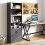 Costway 178cm Bookcase 6-tier Modern Style Storage Cabinet w/Shelves-Grey 5