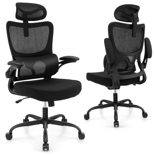 Costway Mesh Office Chair Ergonomic Computer Desk Chair Lumbar Support