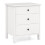 Costway Compact Storage Chest Bedroom Nightstand w/ 3 Drawer-White 10