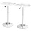 Costway 2Pcs Modern Bar Table Multifunctional Round Pub Table-White 9