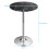 Costway 2Pcs Modern Bar Table Multifunctional Round Pub Table-Black 3