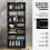 Costway Tall Bathroom Cabinet Large Floor Storage Cabinet-Black 7