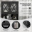 Costway Tall Bathroom Cabinet Large Floor Storage Cabinet-Black 9