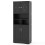 Costway Tall Bathroom Cabinet Large Floor Storage Cabinet-Black 1