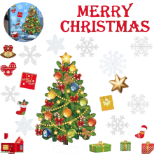 Weihnachtsfensteraufkleber Weihnachtsfensterdekorationen Weihnachtsfensteraufkleber