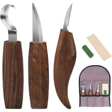 5-teiliges Holzschnitzwerkzeug-Set für Anfänger und Profis
