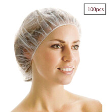 Einweg-Duschhauben, 100 Stück Duschhauben aus Kunststoff, wasserdicht, durchsichtig, Duschhauben für Badezimmer, Dusche, Haarhauben