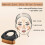 Makellose Foundation-Kabuki-Pinsel, großer Make-up-Pinsel mit tragbarem Etui 4