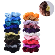 Haargummis aus Samt, Haarbänder, Haargummis, Seile, Haargummis für Frauen und Mädchen, 20 Farben