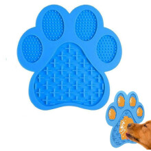 Leckpad für Hunde und Katzen, Erdnussbutter, langsamer Futterspender, Hundenäpfe, Leckerli-Matte zum Dosieren von Haustieren, Saugnäpfe an der Wand