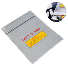 Feuerfeste Dokumententasche, sichere Tasche, feuerfester Lipo-Schutz, silberne Lithium-Ladetasche, Batteriesack, 18 x 23 cm