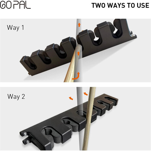 Pool Queue Rack, Billard Stick Halter Wand Halterung, Billard Tisch Stangen Clip Pool Queue Halterung 2